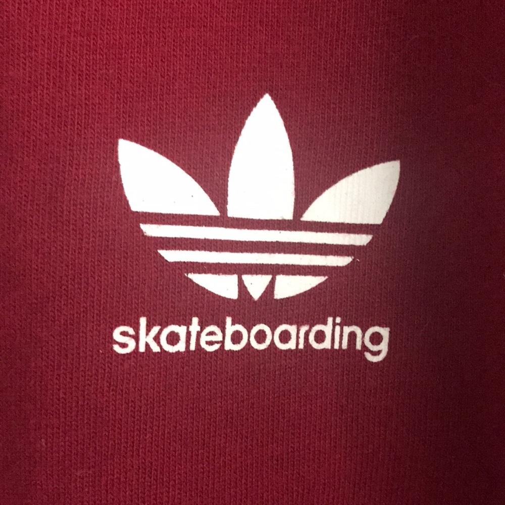 ADIDAS | Maroon 3 Stripe Skateboarding Ringer Tee Size XL